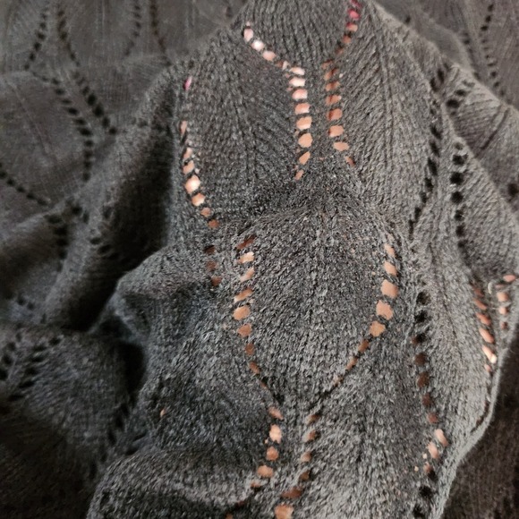 Women's Crochet Black V-Neck Sleeveless Dress Elastic Waist Open Knit‎ XL Beach - Picture 11 of 11